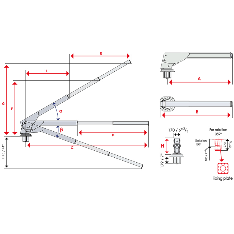 TRANSOM CRANES 3054/55